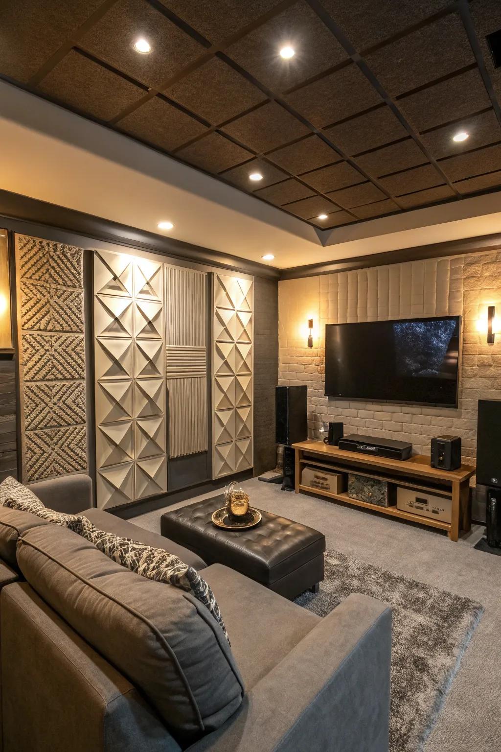 Acoustic balancing boards improve both sound quality and decor.