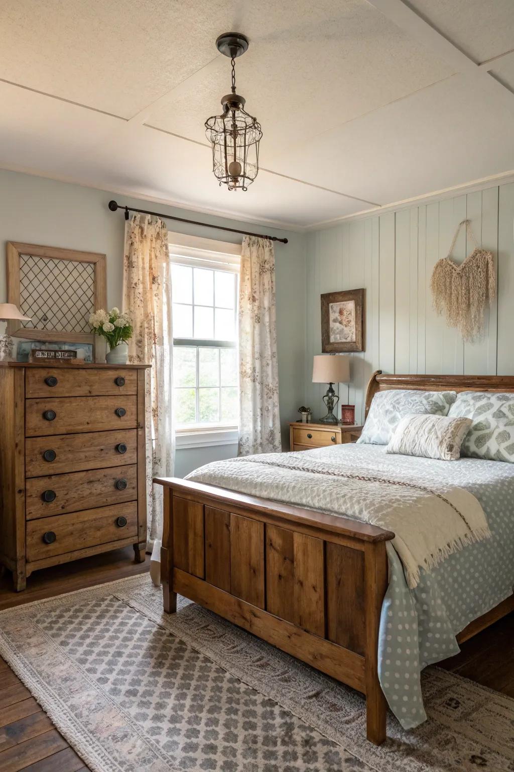 Distinctive character introduced through reclaimed home furnishings