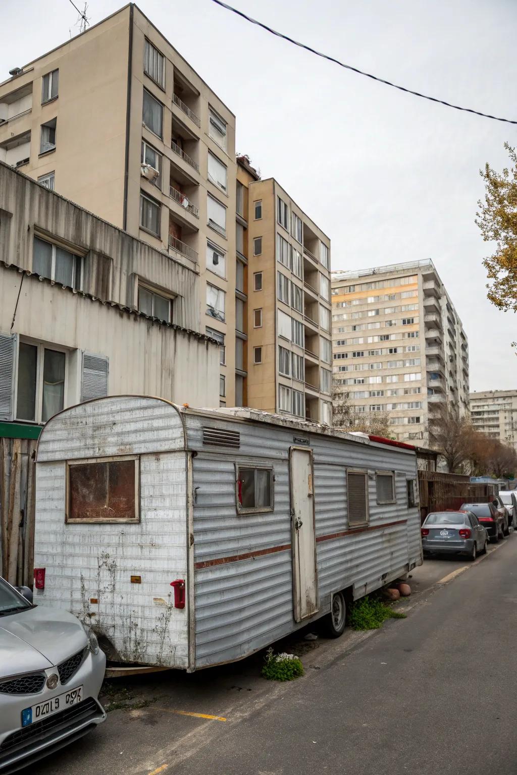 Opt for industrial style with crimped metal cladding.