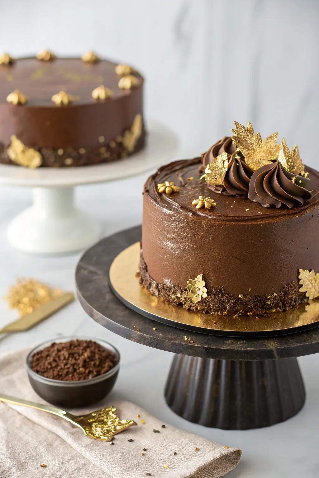 Consumable gold leaf brings an opulent feel to a