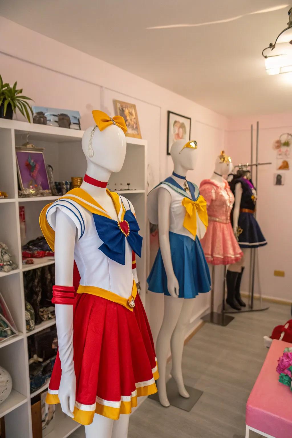 Exhibit your cosplay creations elegantly.