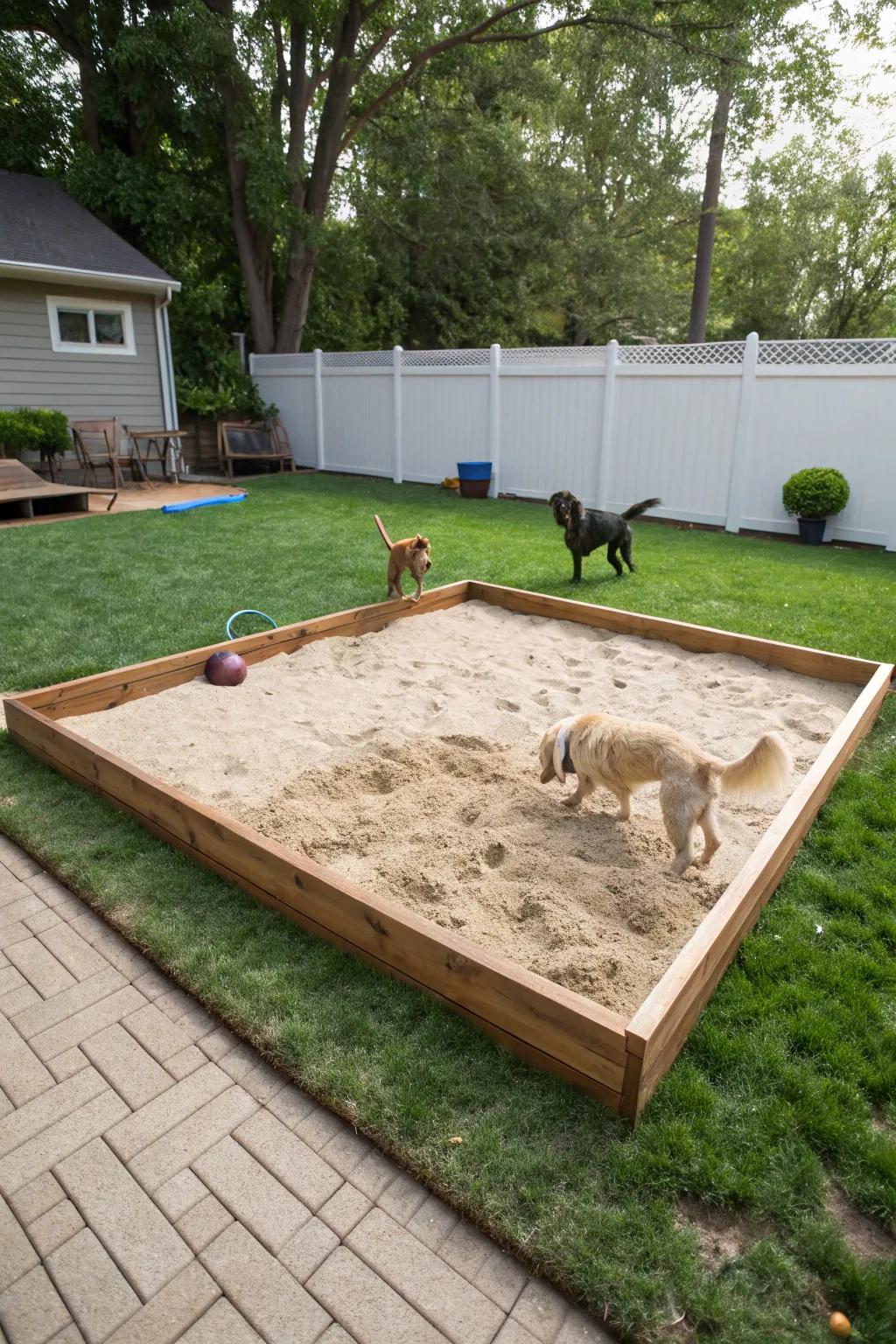 Urge inherent conduct via a designated burrowing territory.