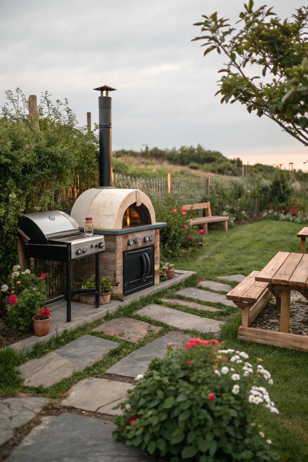 A pizza furnace gives a fun and tasty twist to your outdoor cooking.