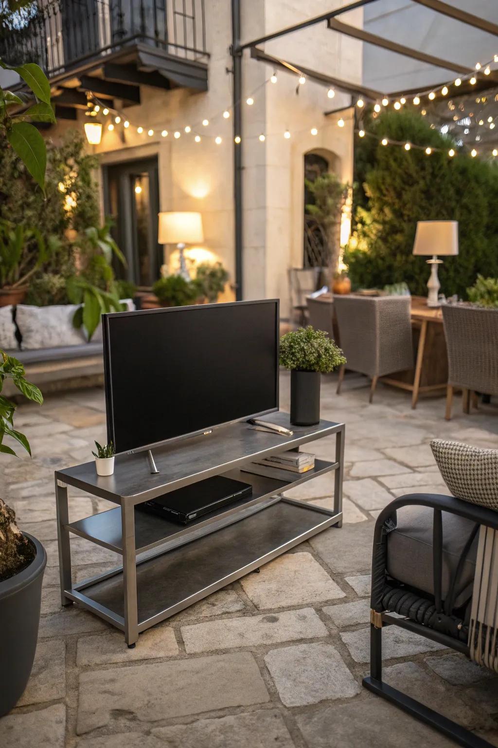 A minimalist marvel for a sleek outdoor design.