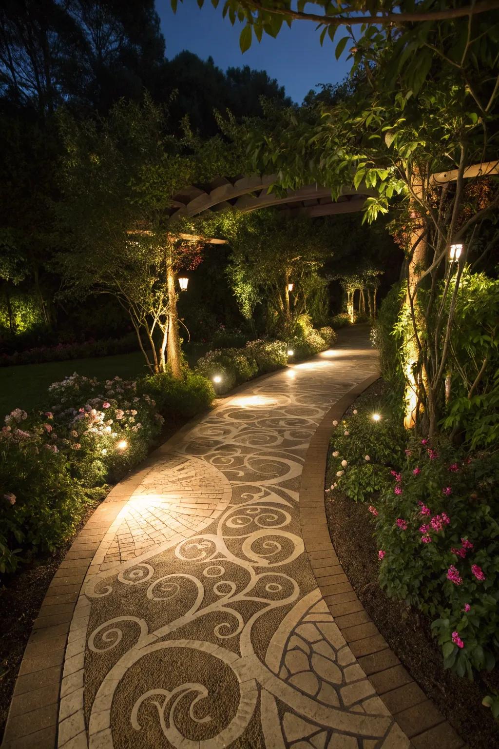Artistic patterns add creative flair.