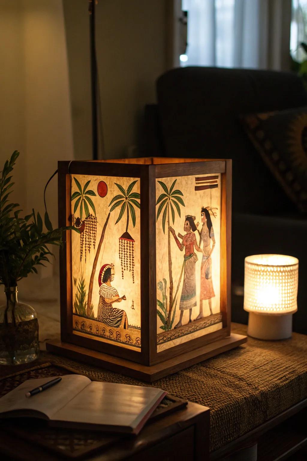 Backlit frames create an enchanting, illuminated effect.