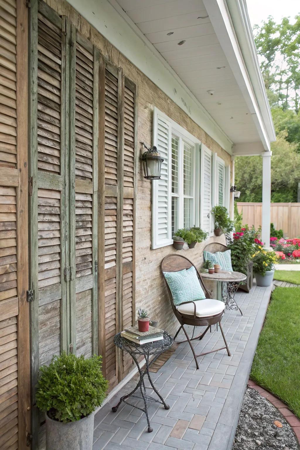 Repurpose window coverings for a classic charm.