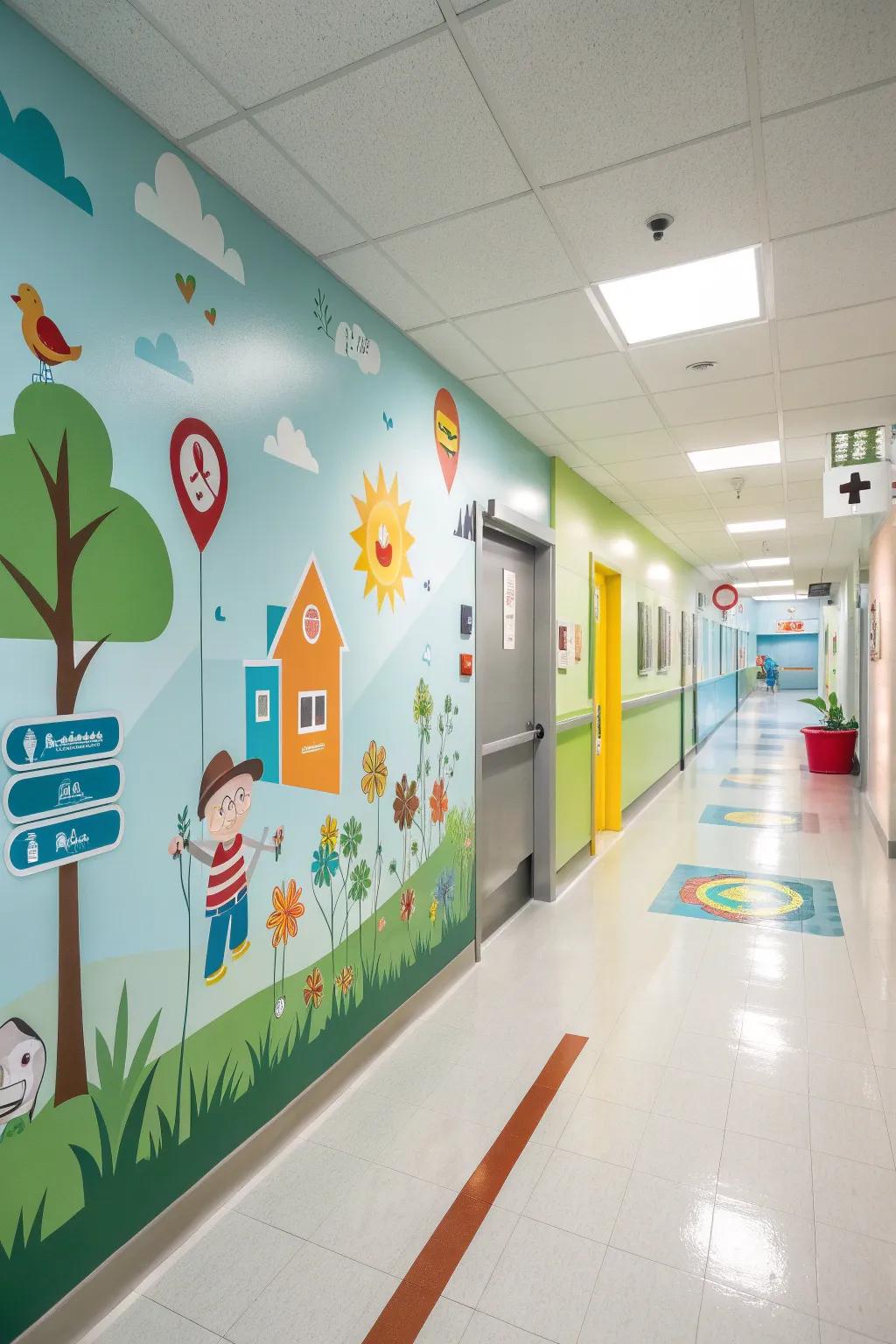 A navigational drawing that guides and entertains.