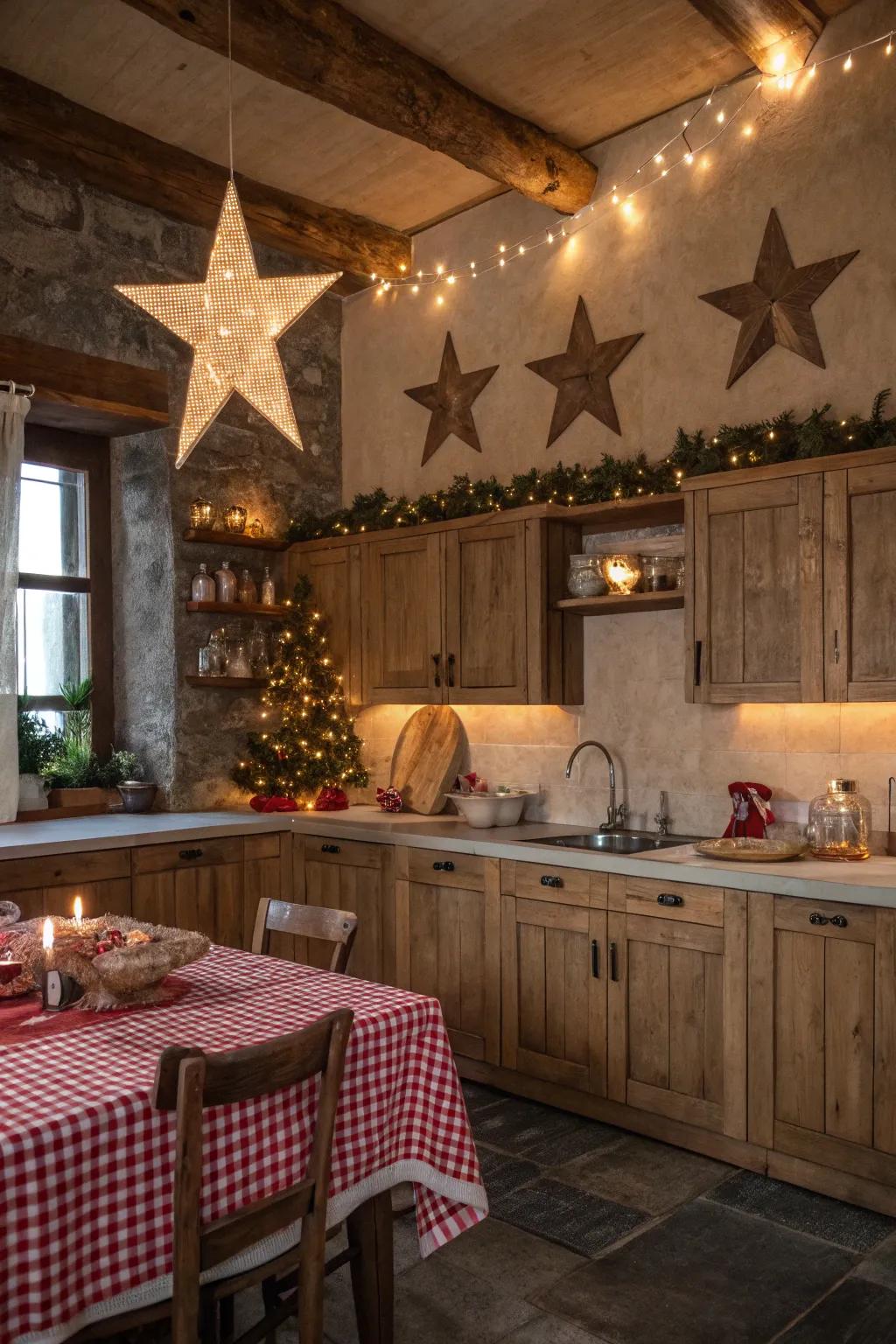 Add luminary motifs to introduce subtle Christmas charm to every chamber.