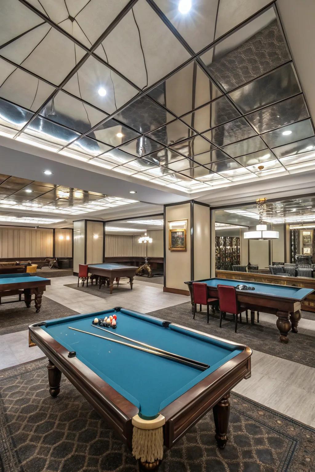 A unique overhead design can add a stunning focal point to your room.