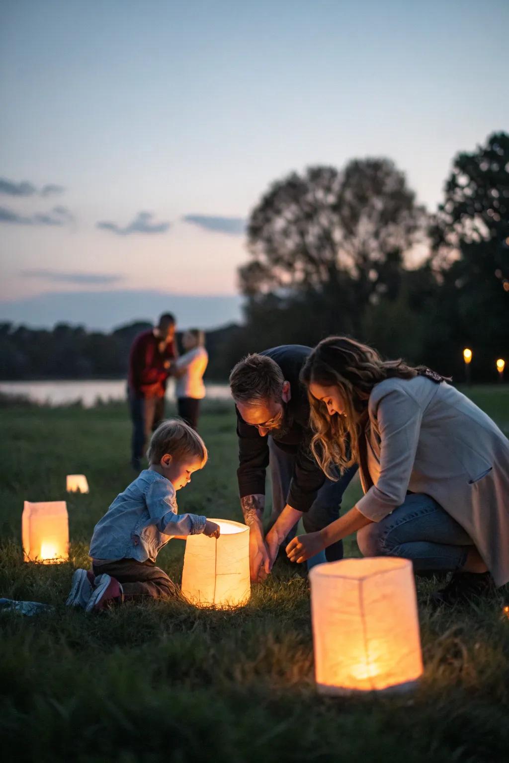 Brighten your images using the delicate glow of lights and lanterns.