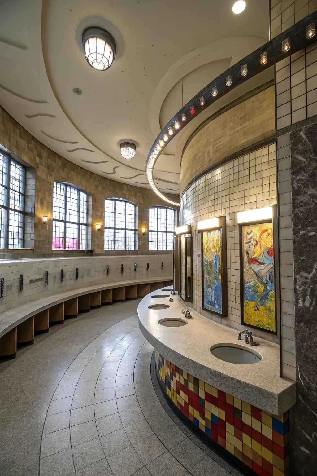 Uncommon forms can transform the design of public restrooms.