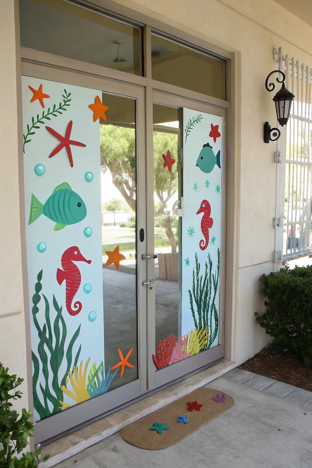 Peaceful underwater patterns for ocean enthusiasts.