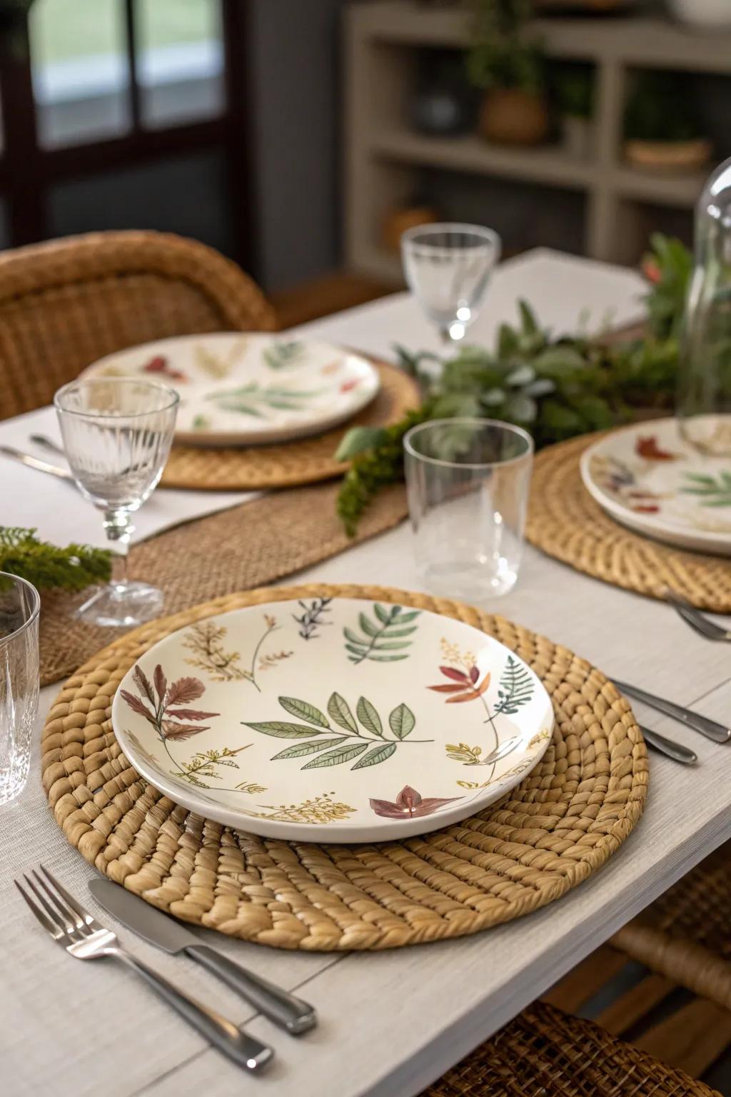 Elevate your dining venture through jungle-inspired table compositions.