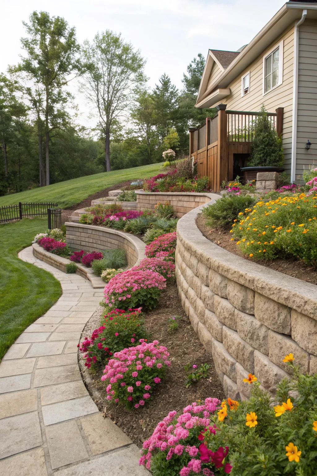 Arched structures add beauty and a smooth flow to gardens.
