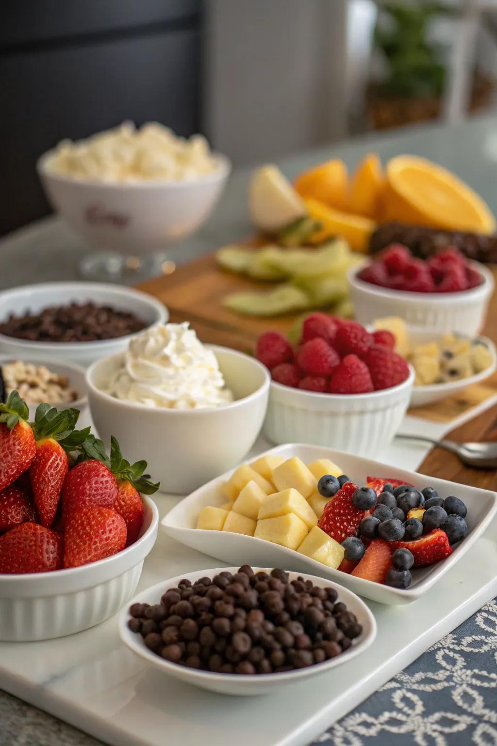 End the night with a surprise dessert you can make together.