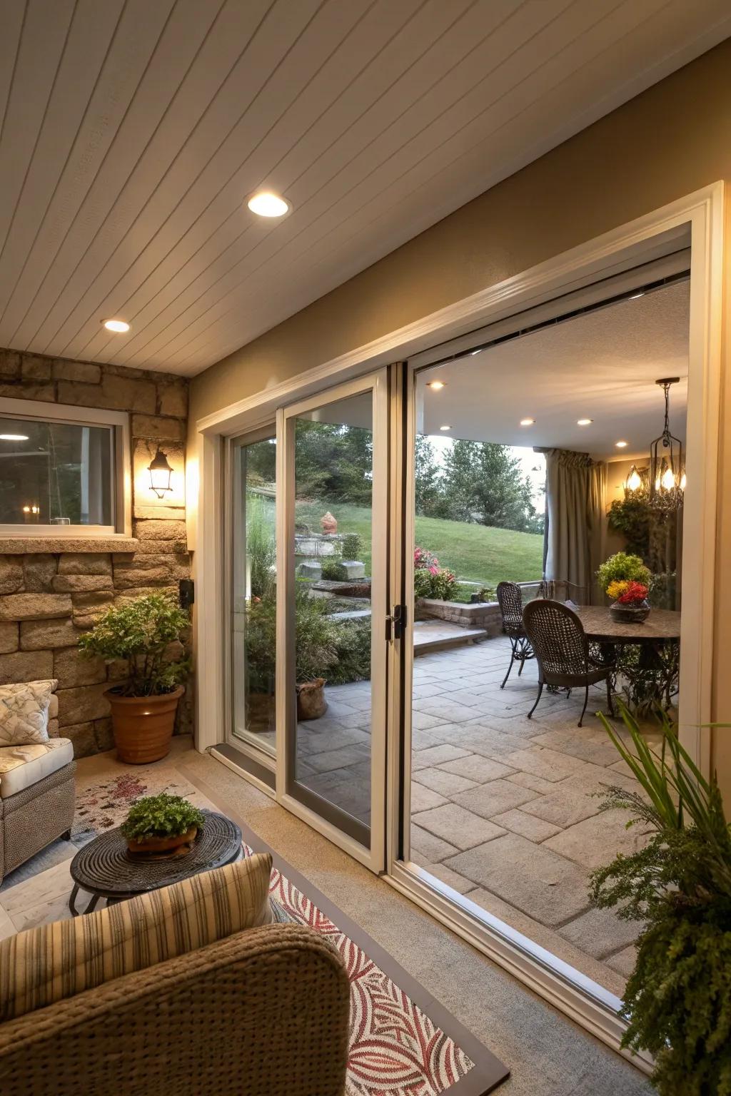 Indoor-outdoor feels enhance space and light.