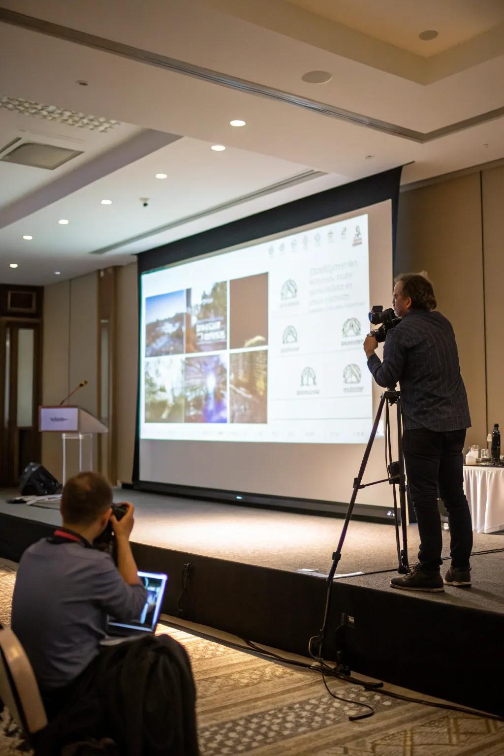 Slides with subtle motion effects to guide audience attention.