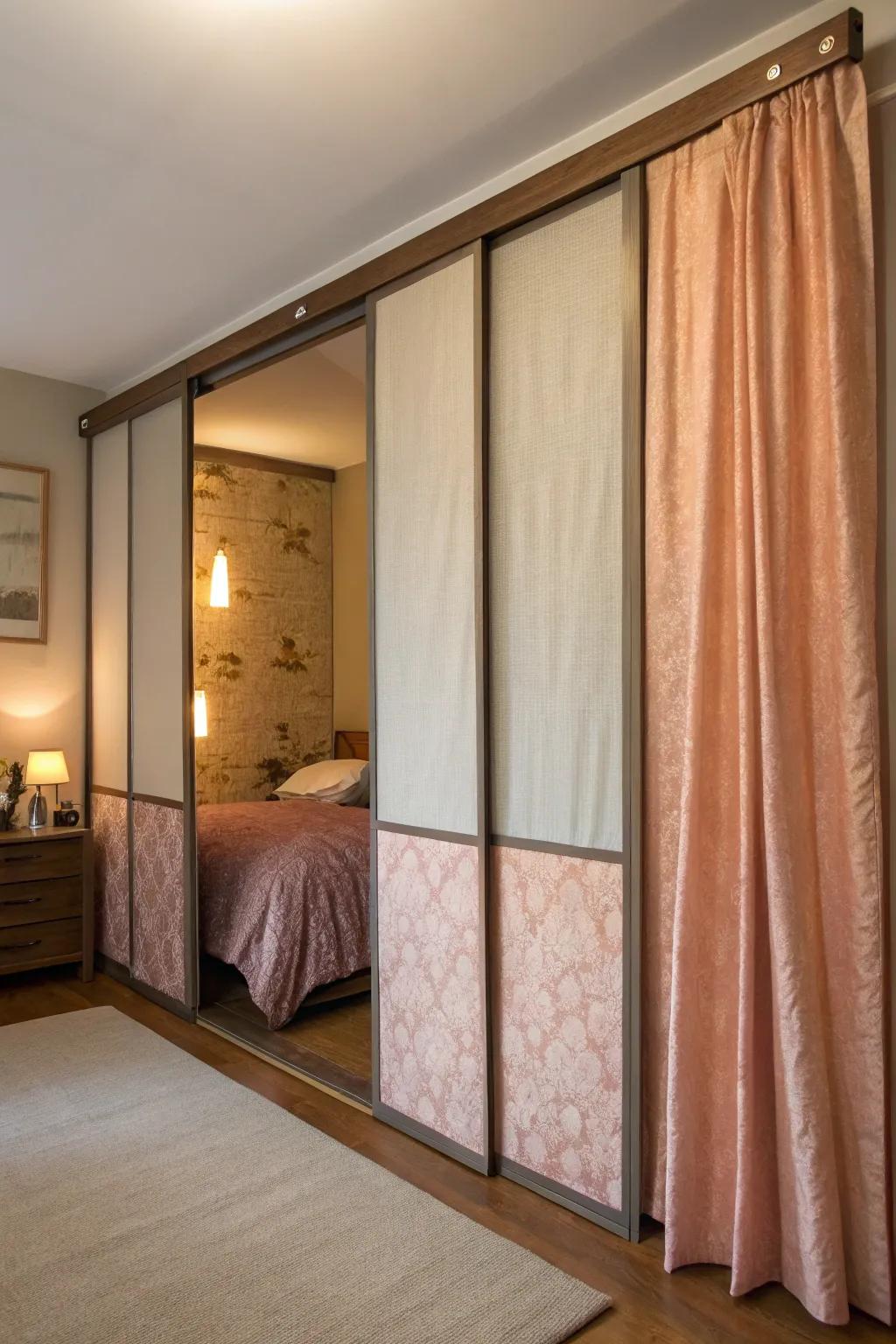 Soft textile panels for a comfortable, inviting sensation.