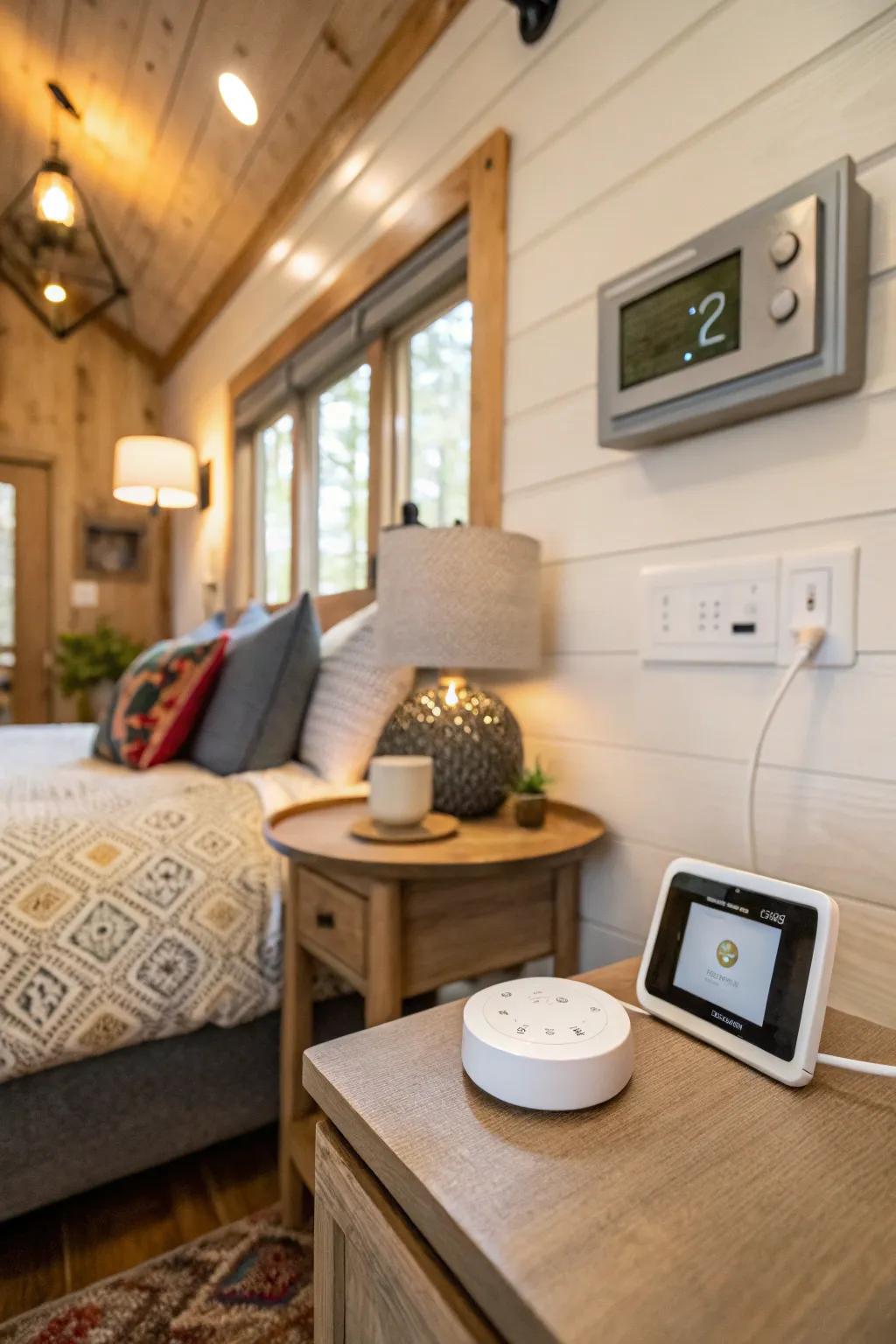 Smart tech boosts convenience in small Airbnb rentals.