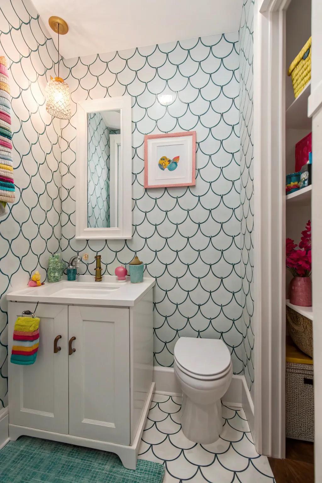 Shapes add a playful twist.