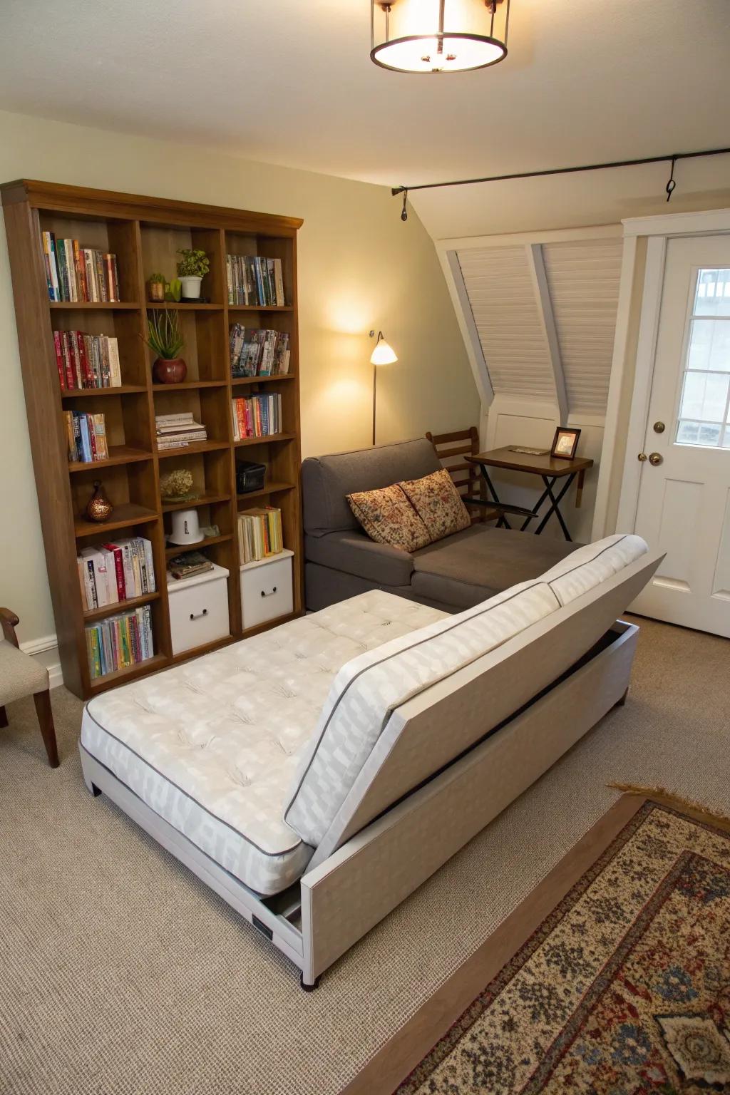 Adaptable furniture maximizes functionality in small spaces.