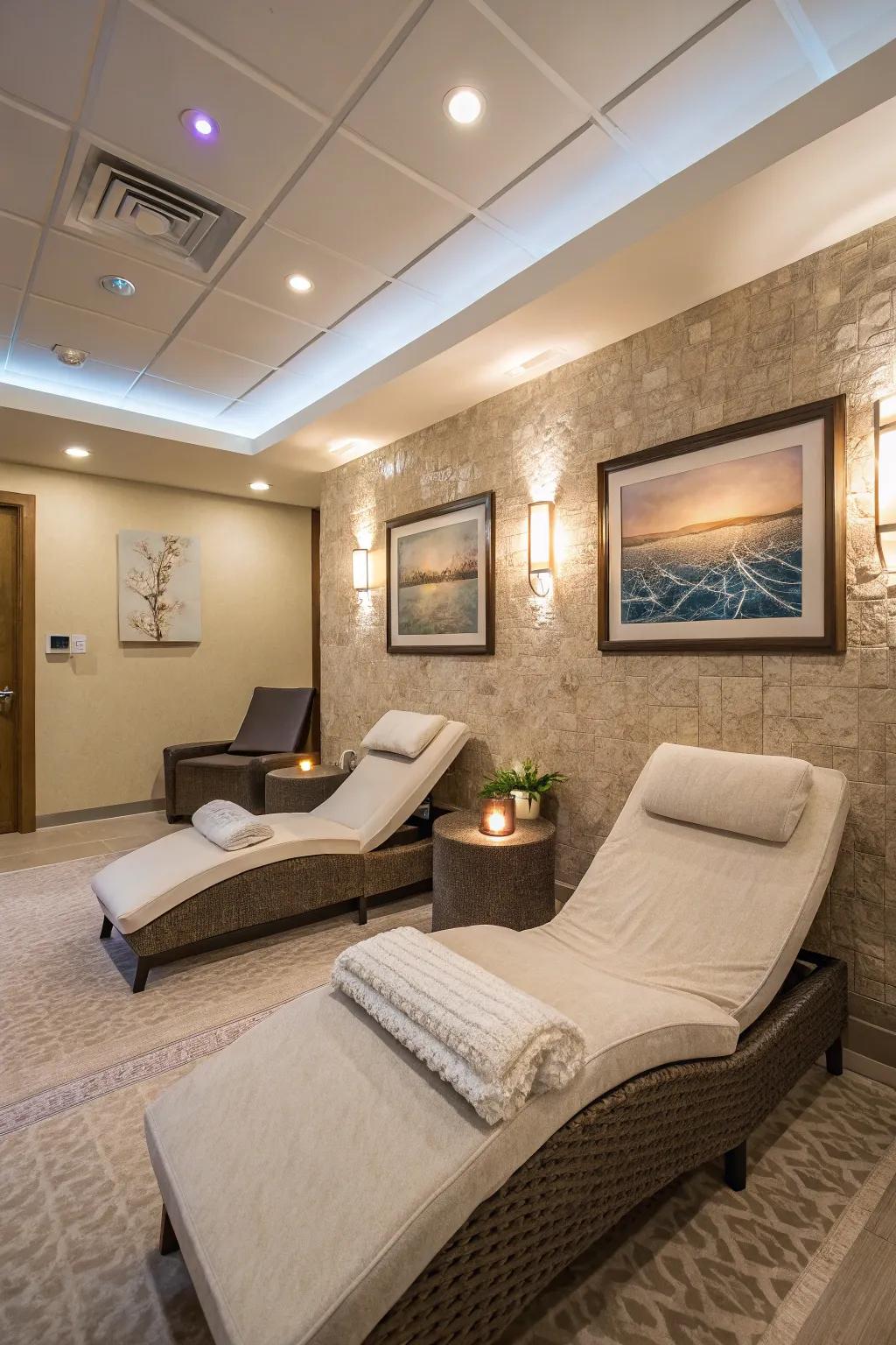 Personalize your spa experience with adaptable features.