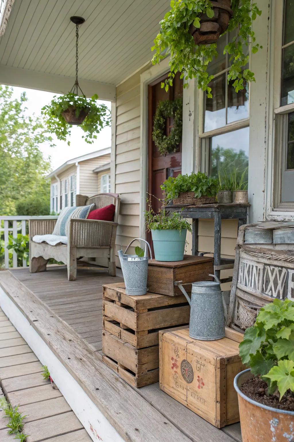Time-honored discoveries infuse a hint of sentimentality and allure into your porch.