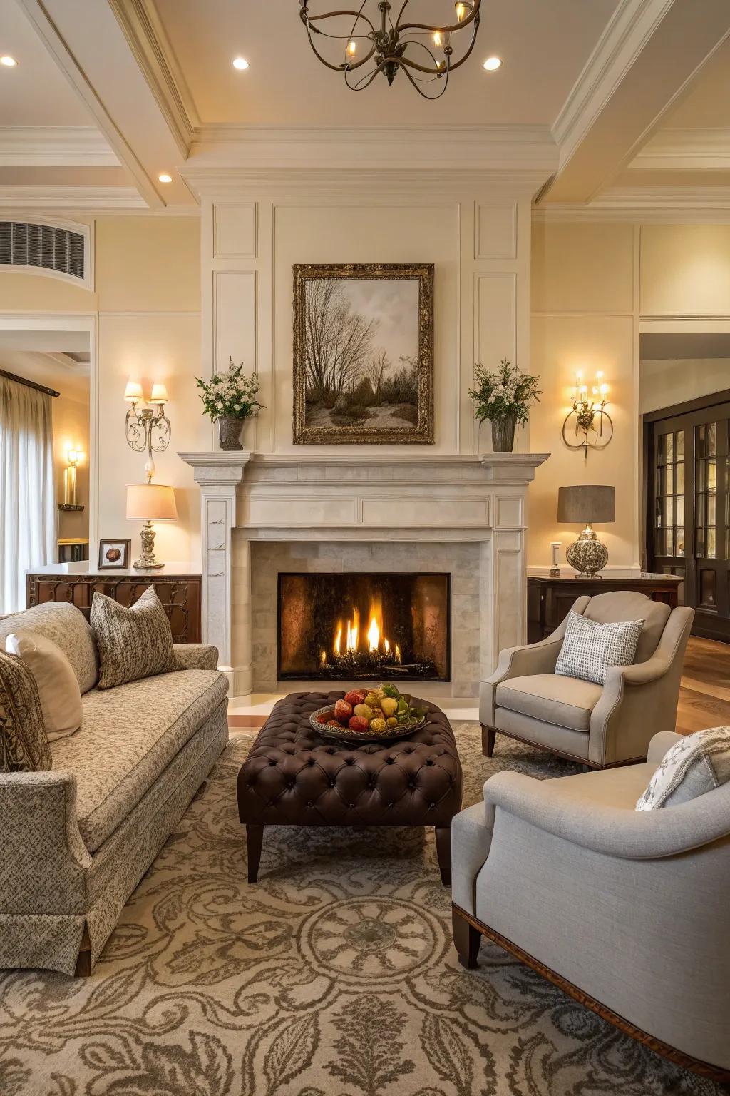 A fireplace can be the heart of a home.