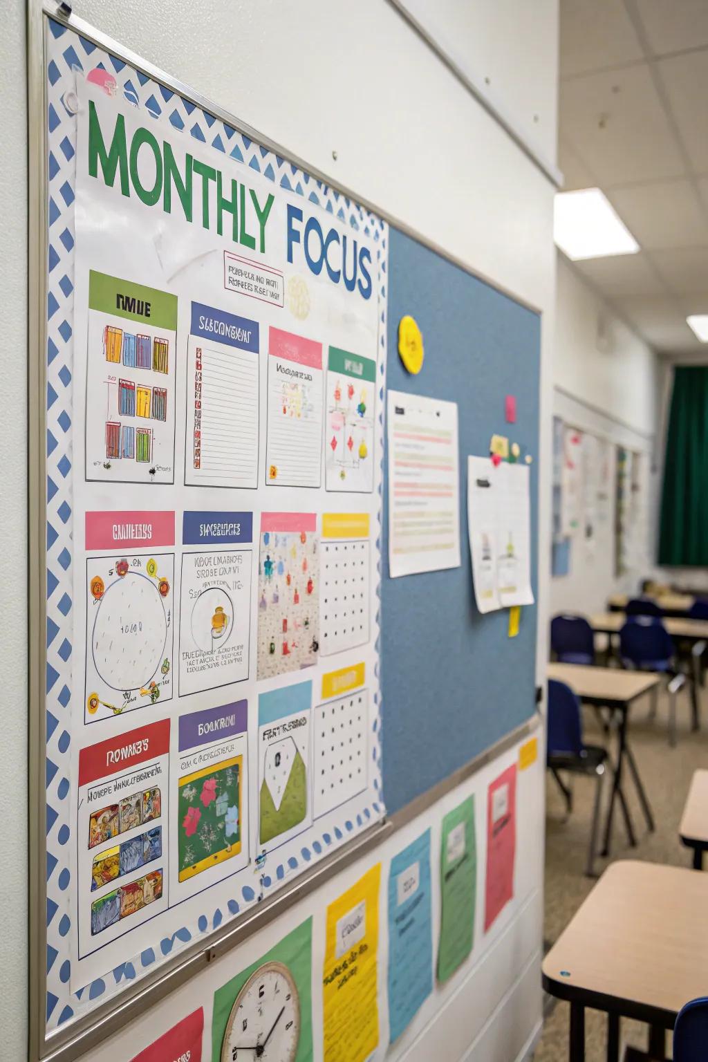 A monthly theme section introduces educational value.