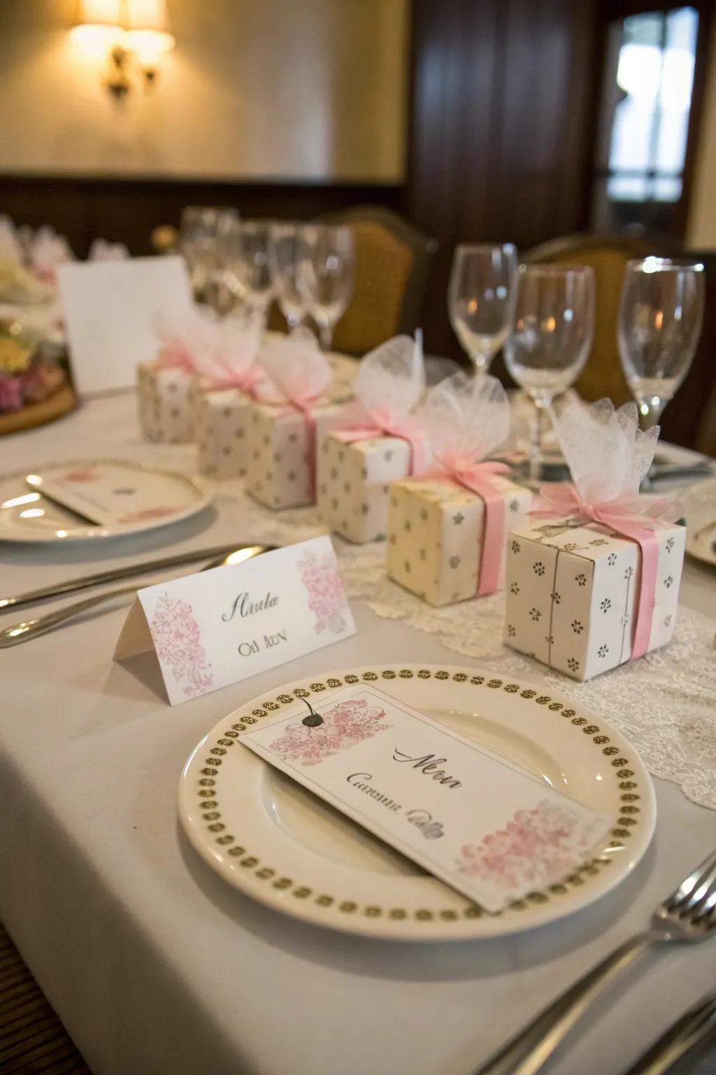 Personalized features make your table setting feel unique and welcoming.