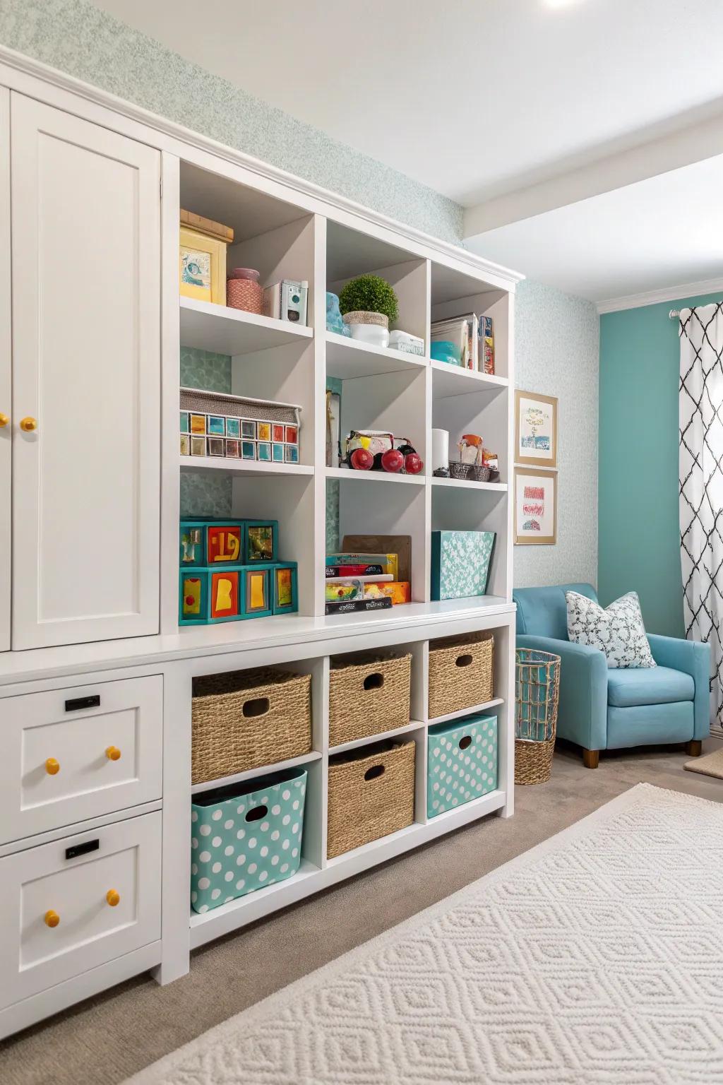 Customized storage options blend in perfectly with your décor.