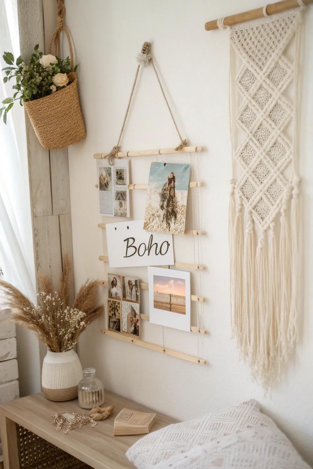 Visualize in style with a minimal-bohemian vision board that inspires your path every day.
