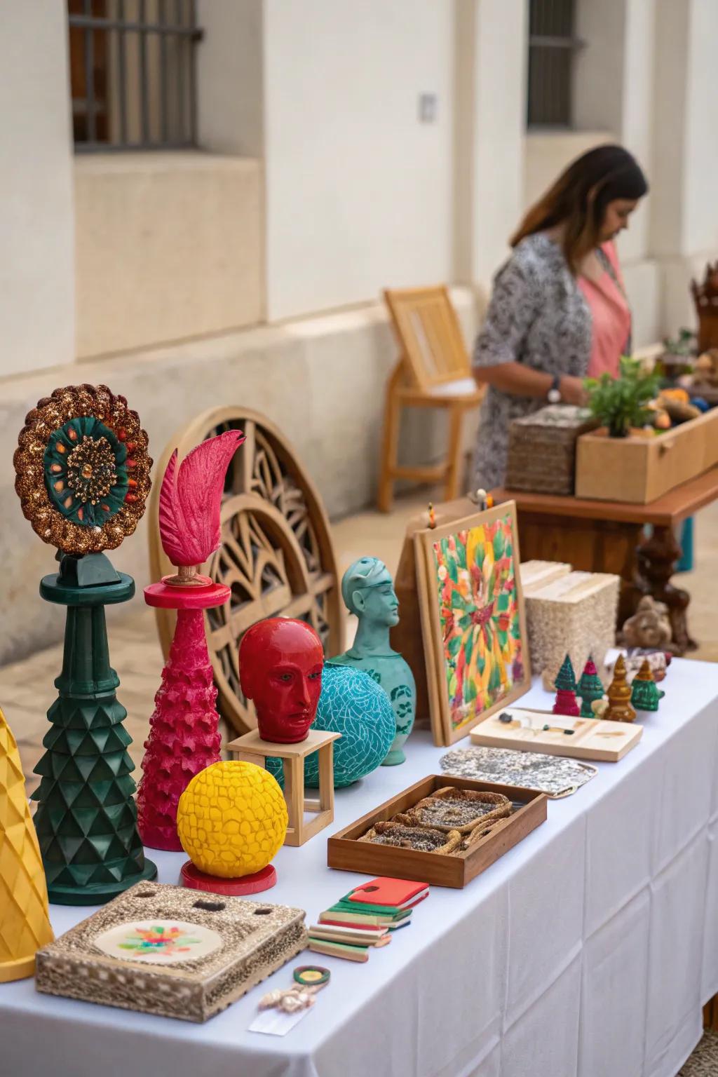 Creative elements add uniqueness and draw interest to your display.