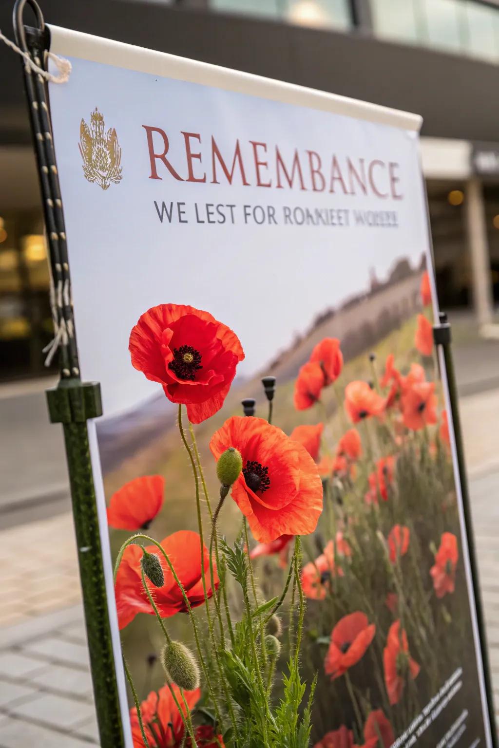 Sophisticated poppies that honor the fallen.