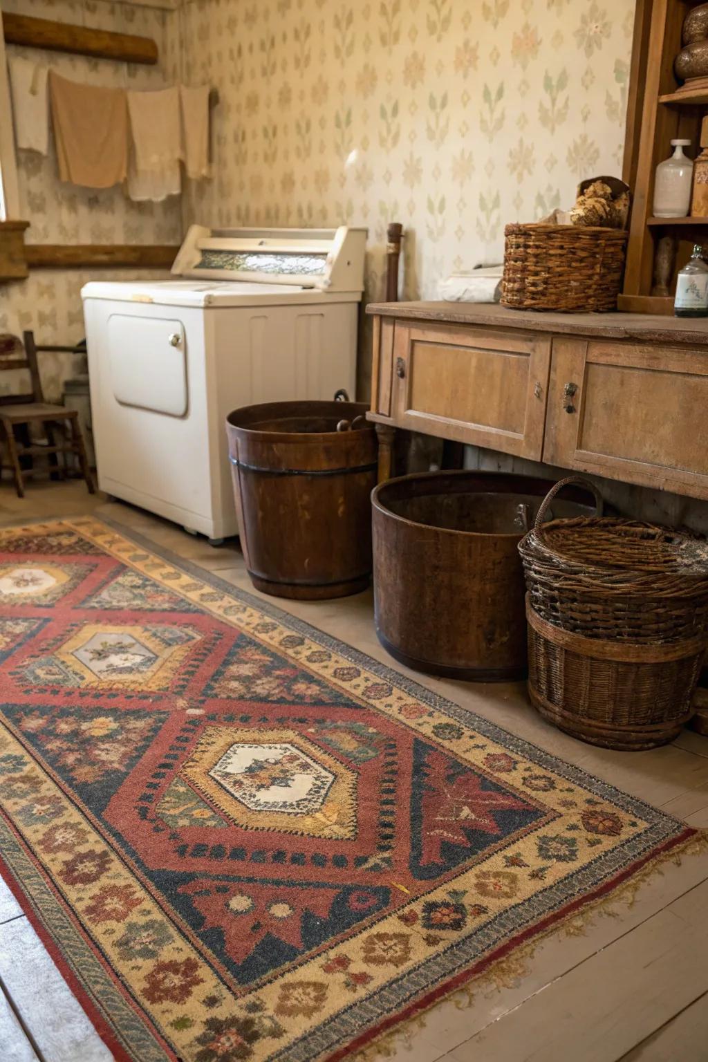 A vibrant timeless rug that adds warmth and individuality.