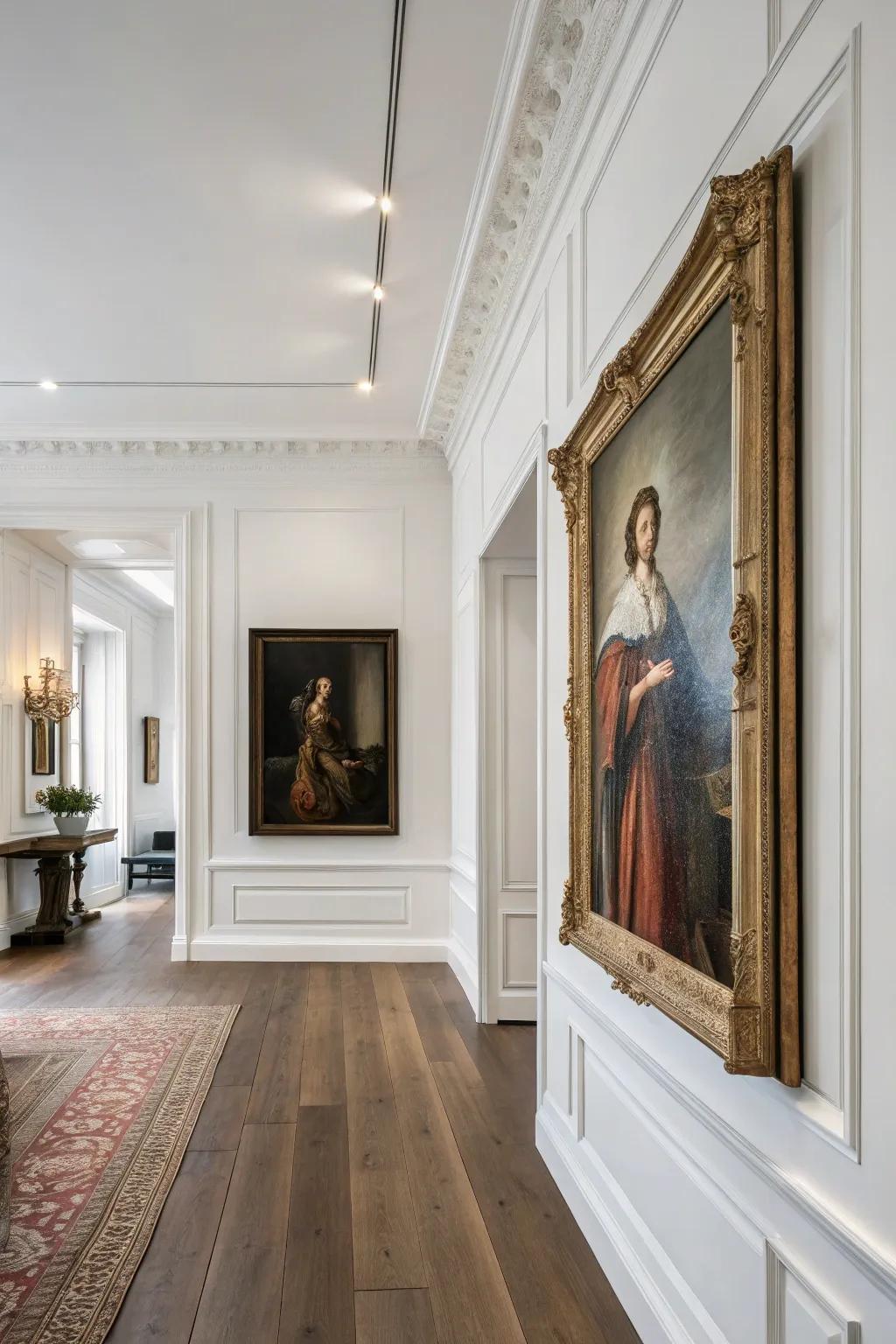 Medley of epochs fashions intriguing visual contrasts.