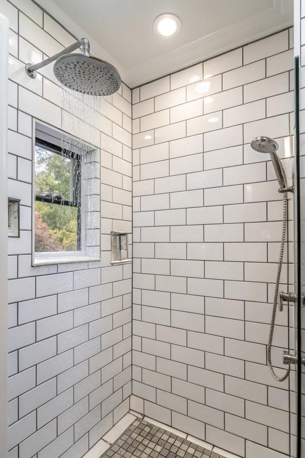 Subway tiles provide a timeless and adaptable design.