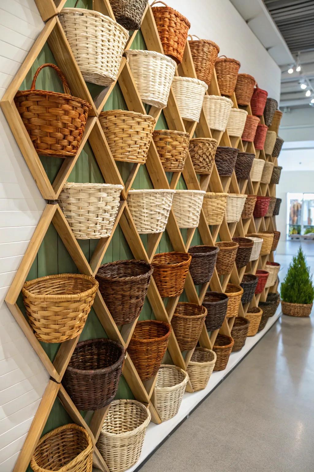 Geometric configurations provide a modern artistic interpretation.