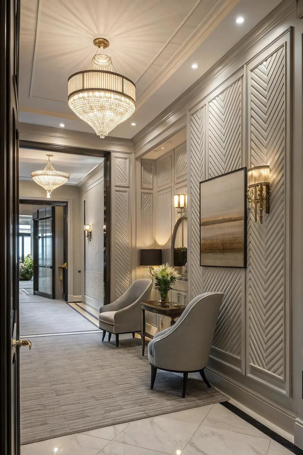 Refined tactile sensation via grooved boards.