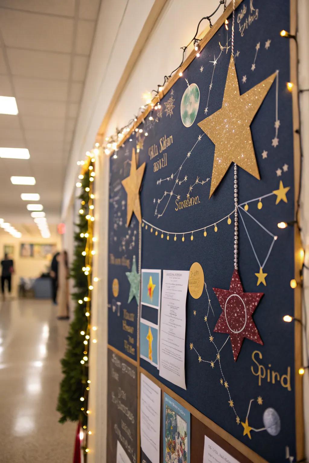 A starry bulletin board to highlight the potential in each student.