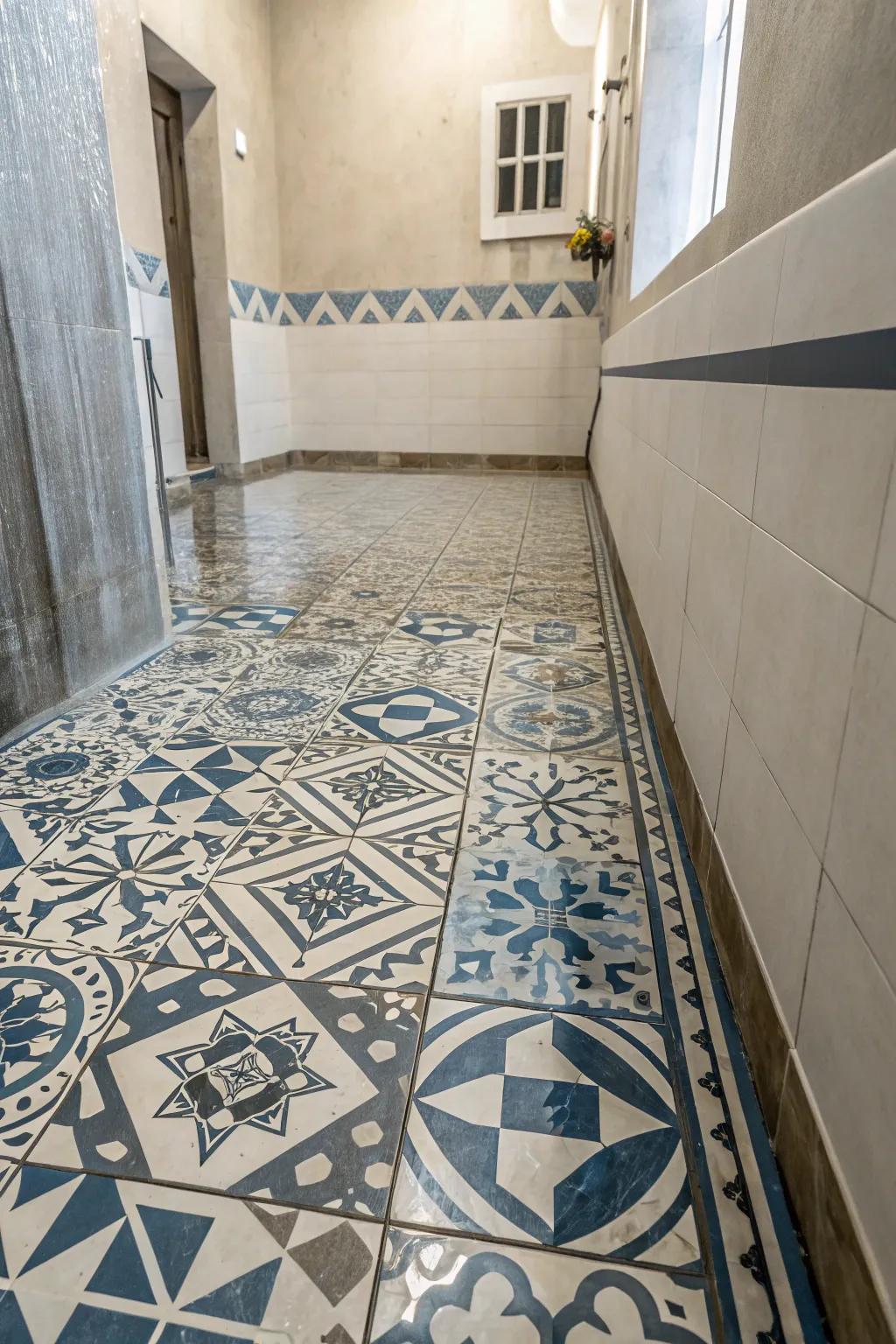Geometric patterns offer a striking and artistic accent.