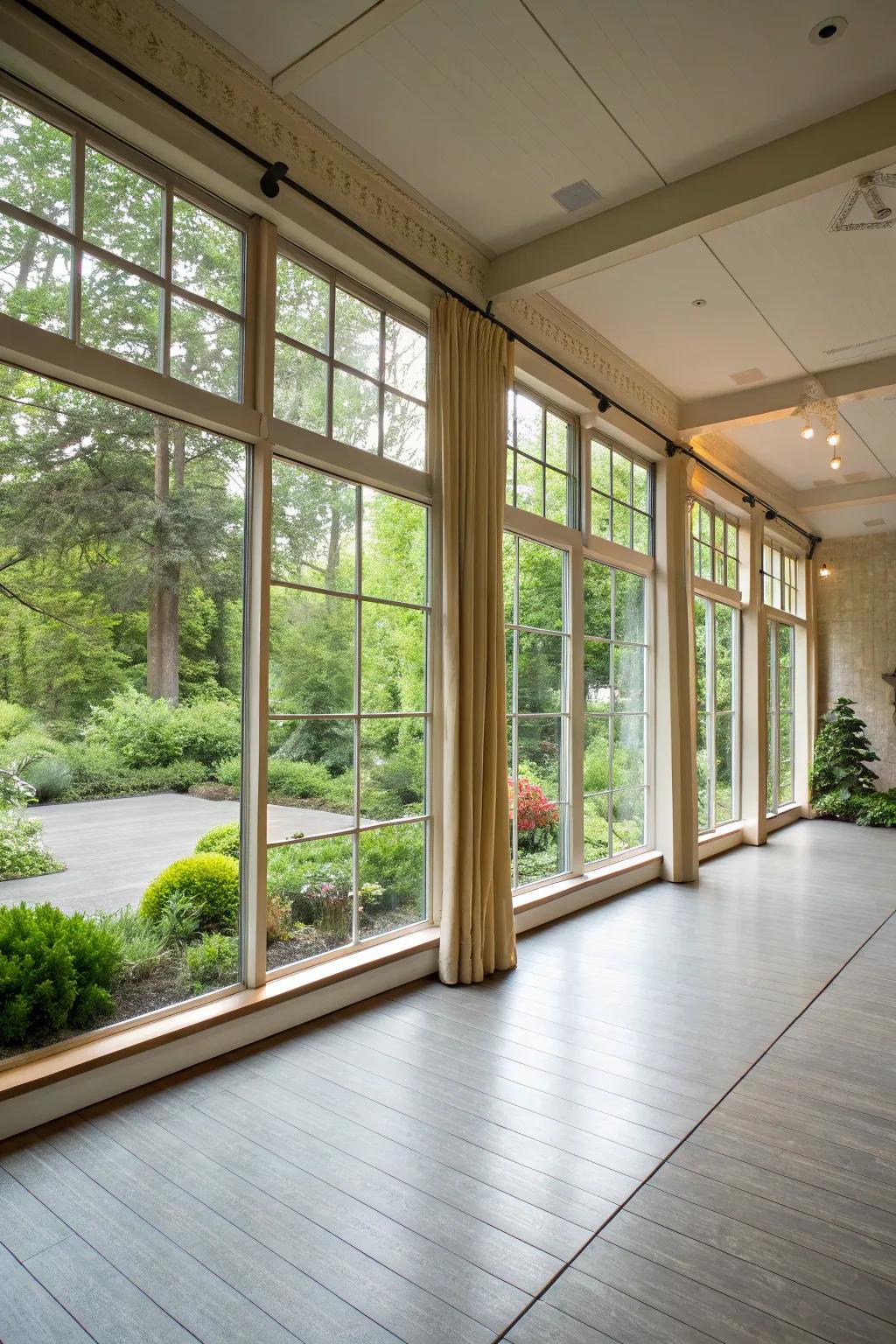 A garden view spot is perfect for meditation and yoga.
