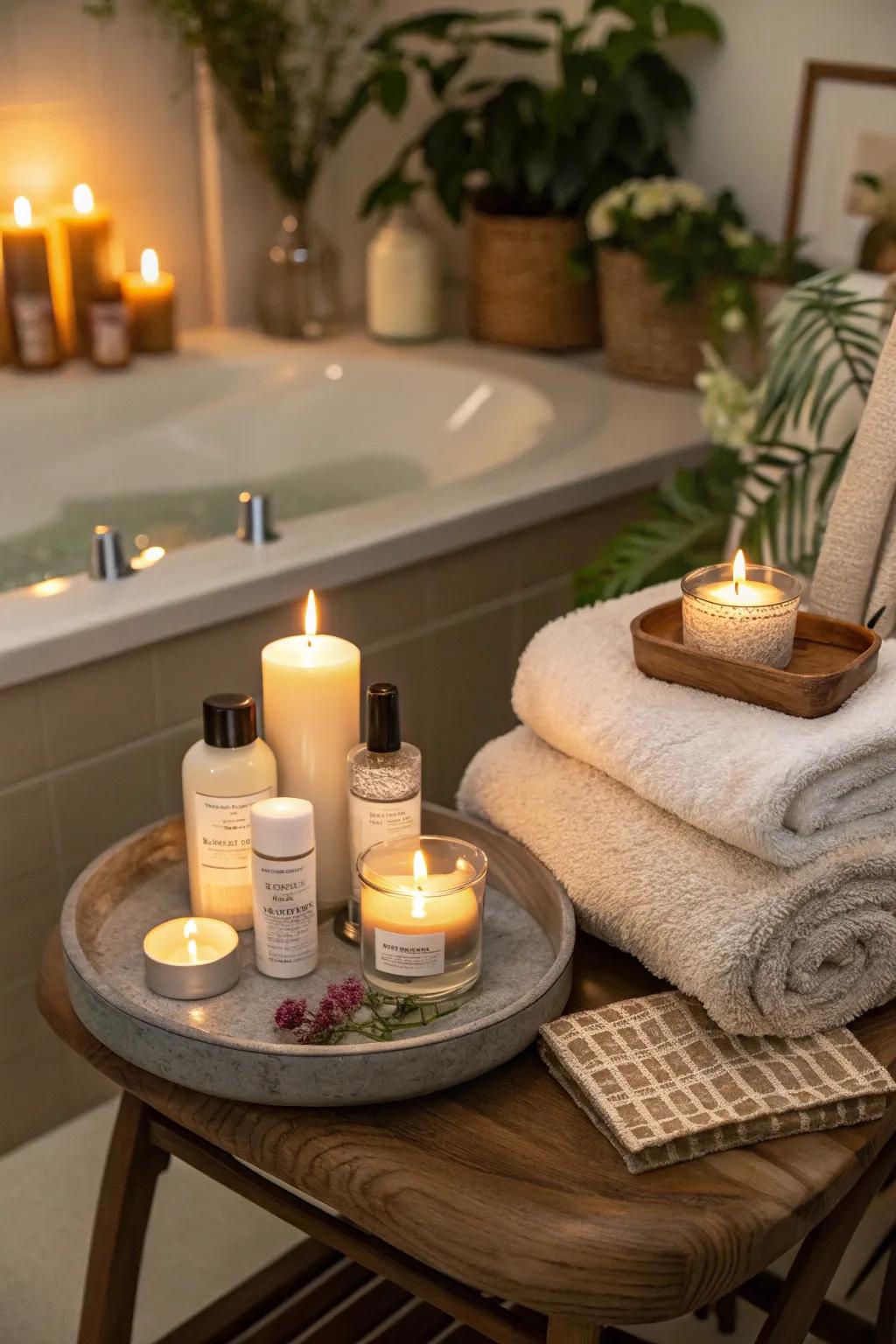 Indulge in a relaxing spa day at home for your birthday.