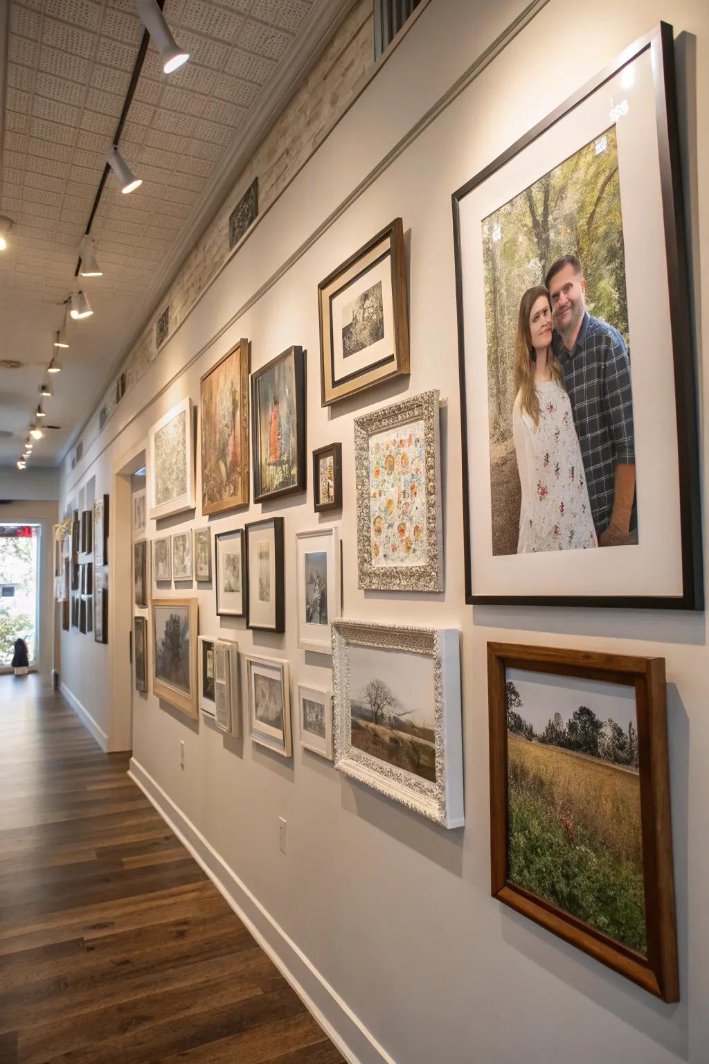 Personal articles impart an unparalleled and intimate element to your art presentation.