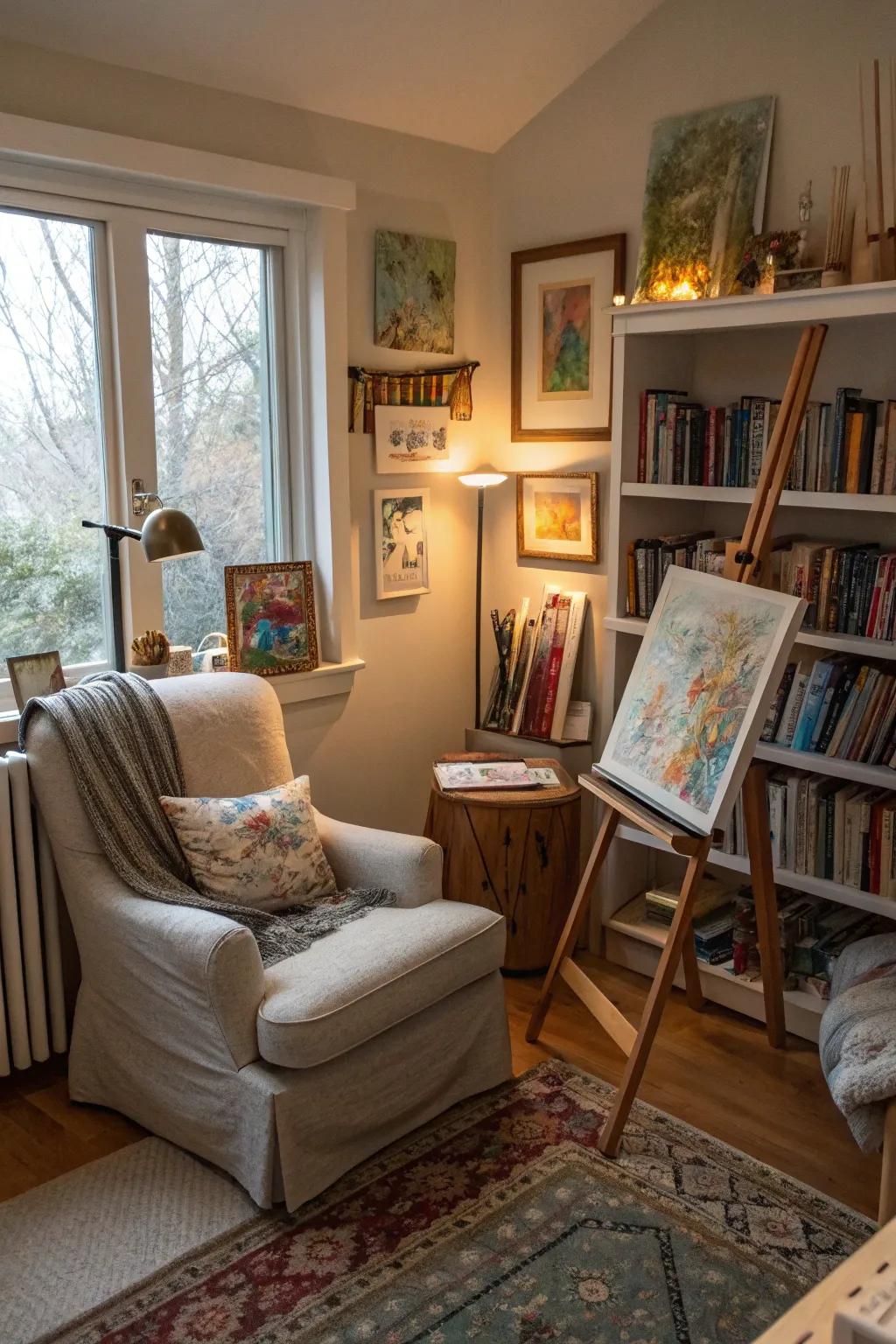 A relaxing space for inspiration and reflection.