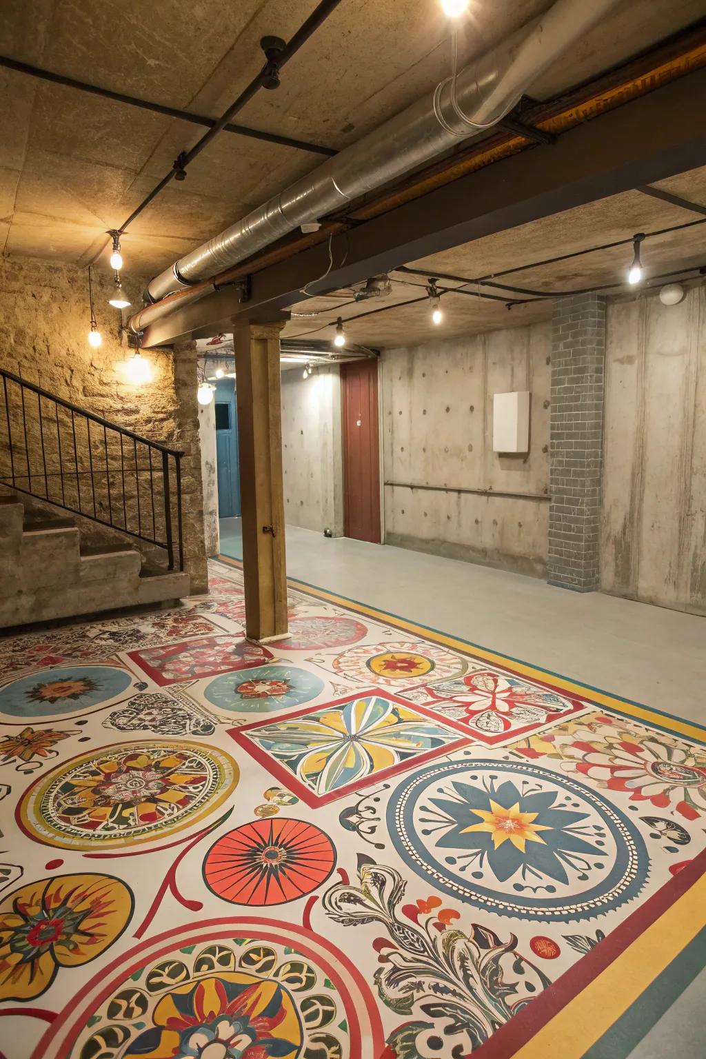 Marmoleum flooring presents numerous design options and a warm feel over concrete.