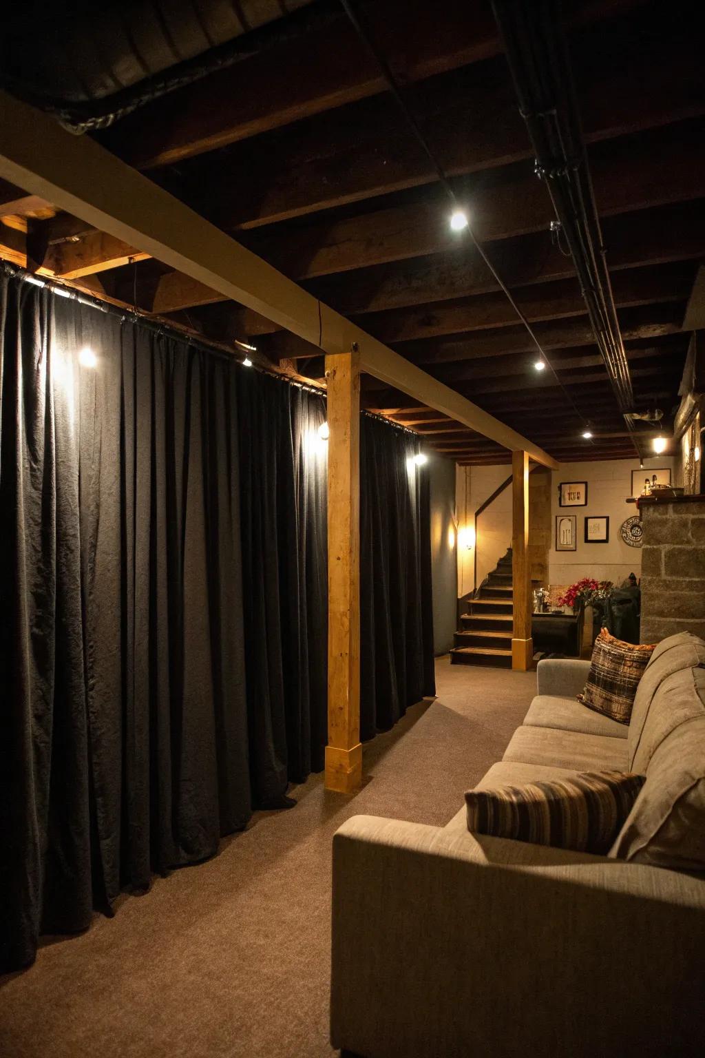 Light-preventing materials enhance privacy and minimize glare.
