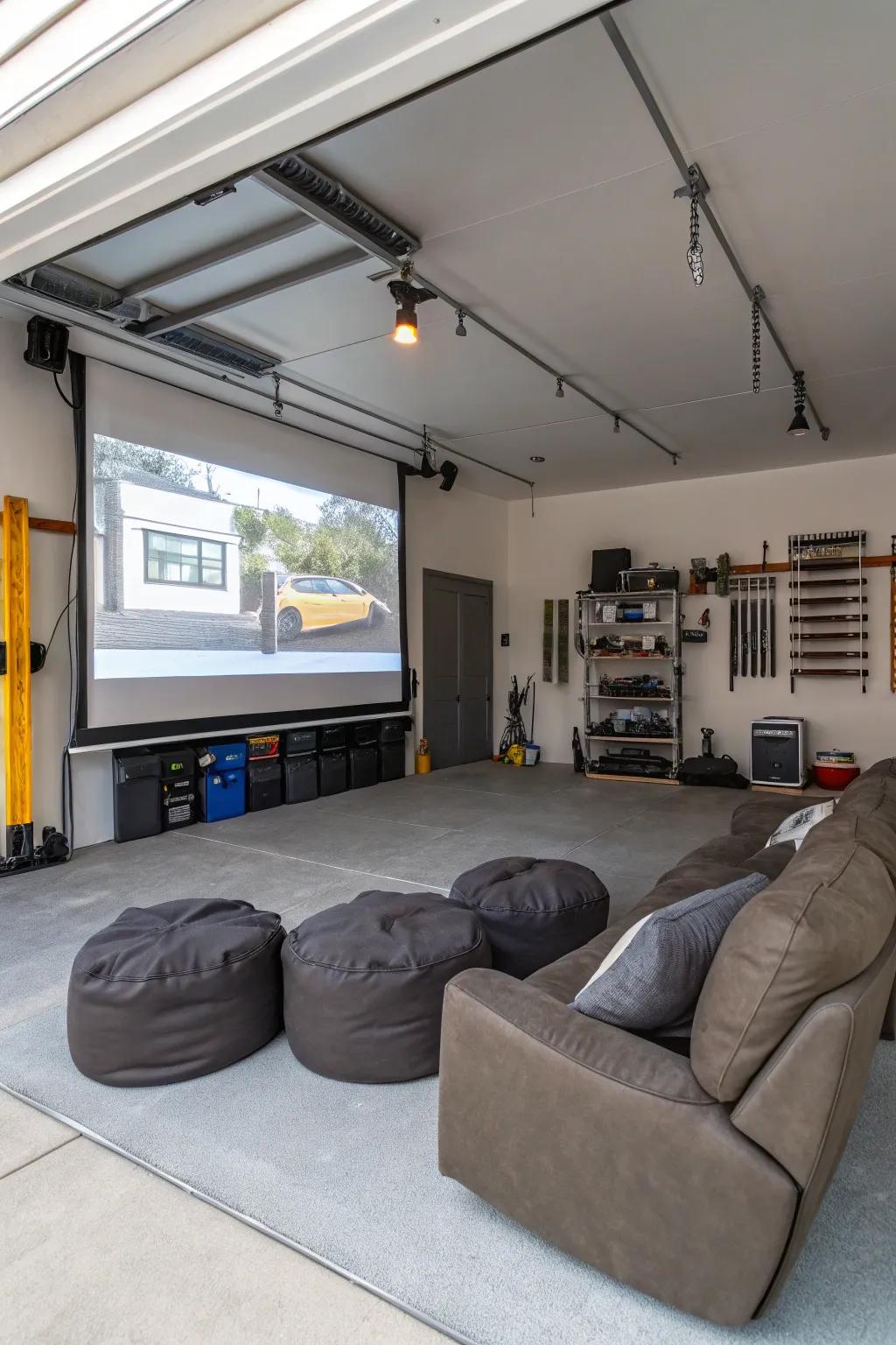 Make your garage into a seaside entertainment center.