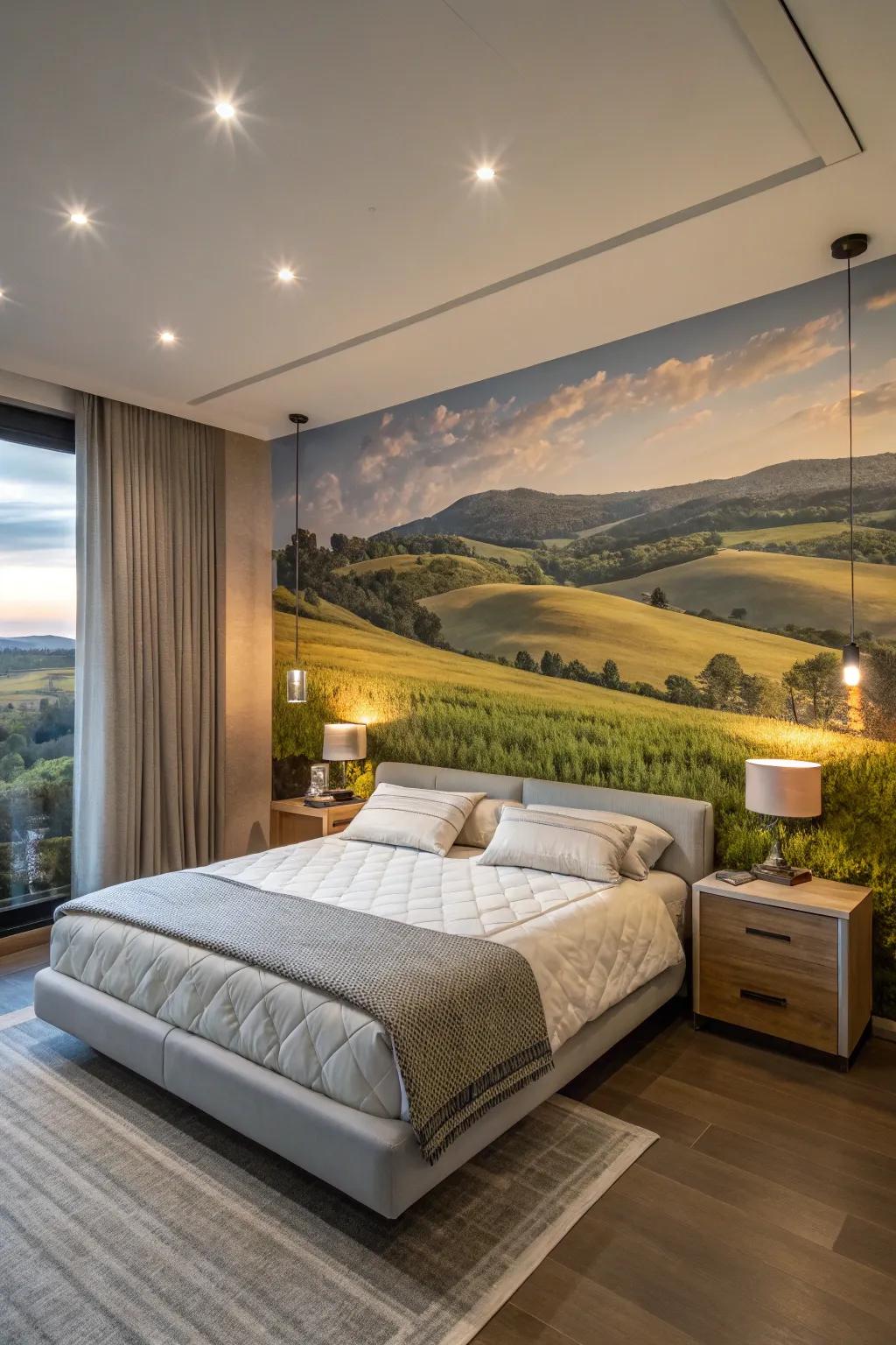 Wall scenes turn your bedroom into a captivating canvas.